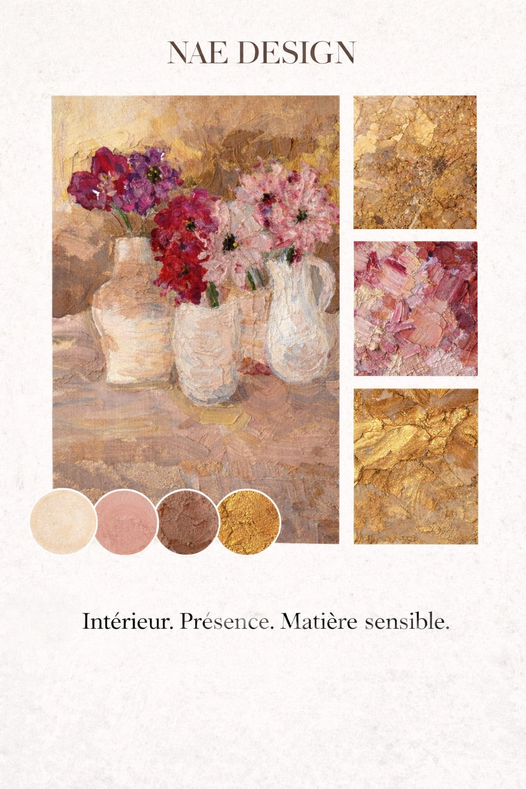 moodboard couleurs de la toile