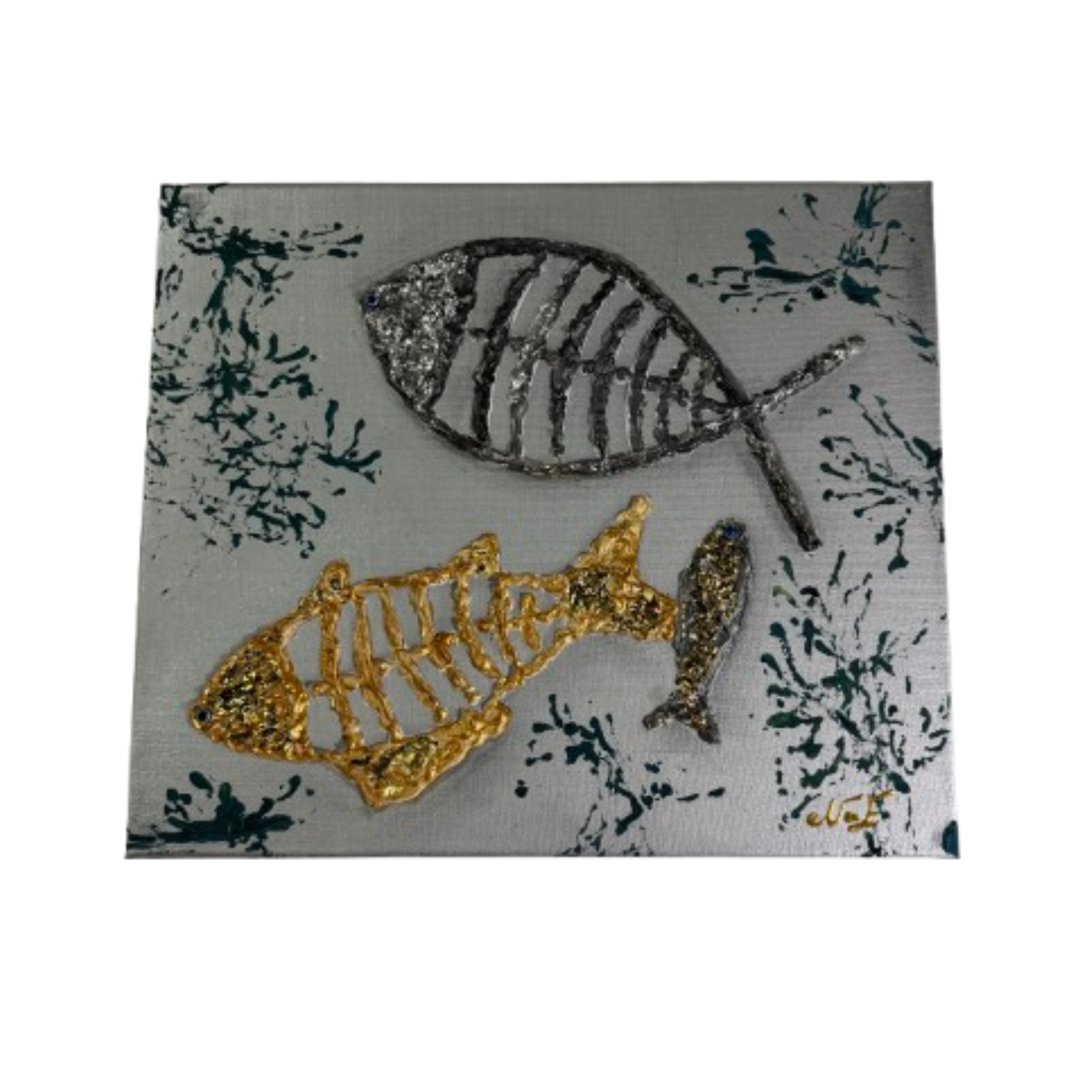 Protection Lunaire – 2/4 – Toile Poisson 30X35 cm
