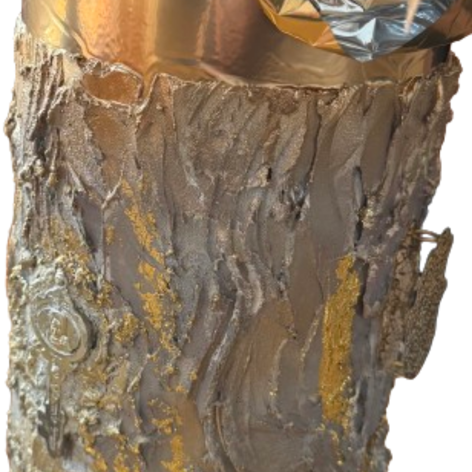 Texture vase beige or